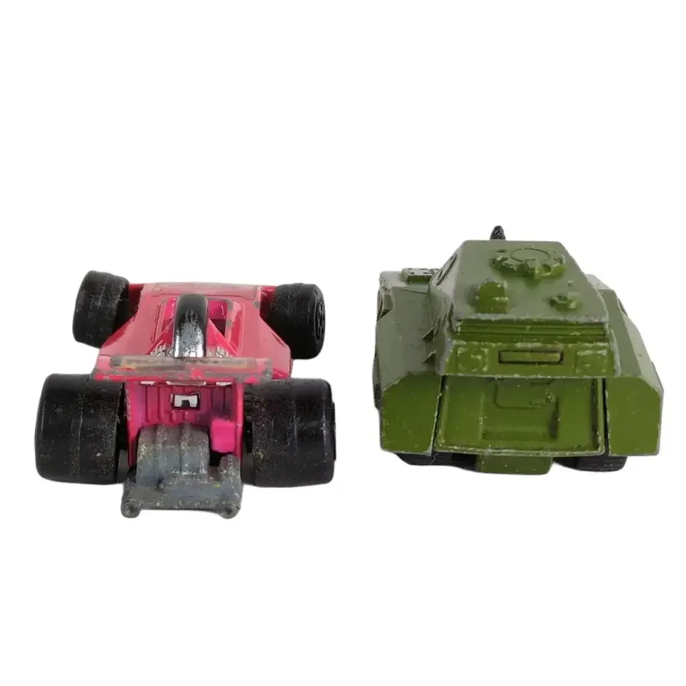 2 Vtg 1970s Lesney Matchbox DieCast Cars Made England, SP Gun Tank, Formula 5000